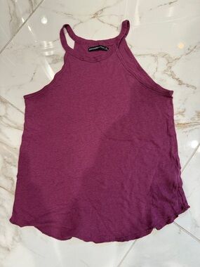 Abercrombie & Fitch Plum High-Neck Tank
